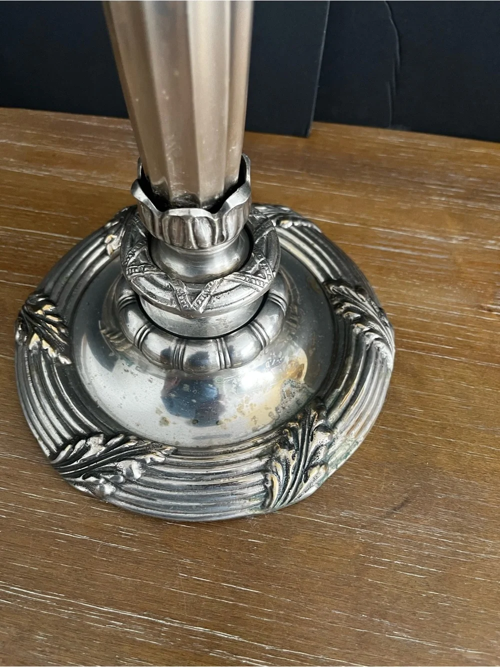 Vintage Bombay Silver Plated Ornate Taper Candle Holder 24
